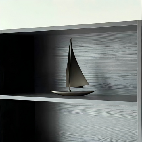 Luxury retro sailboat decoration, symbolizing smooth sailing, suitable for home living room, study, wine cabinet, and office desktop.